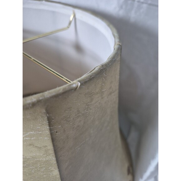 Springcrest Palm Leaf Faux Leather Lamp Shade 9X18x13 - Picture 11 of 16